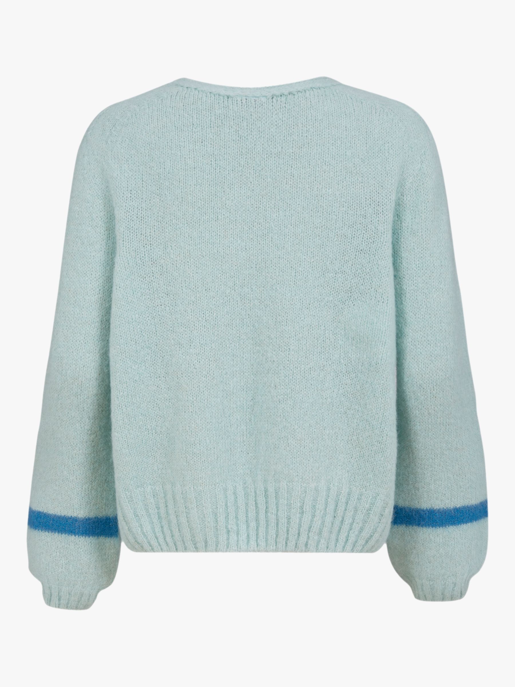 Celtic & Co. Alpaca Slouch Cardigan, Sea Foam at John Lewis & Partners