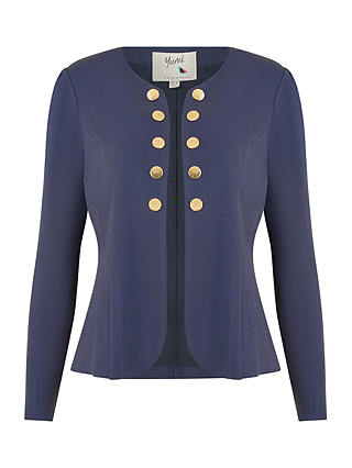Yumi Button Jacket, Navy