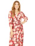 Yumi Blossom Print Wrap Midi Dress