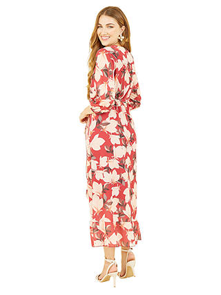 Yumi Blossom Print Wrap Midi Dress