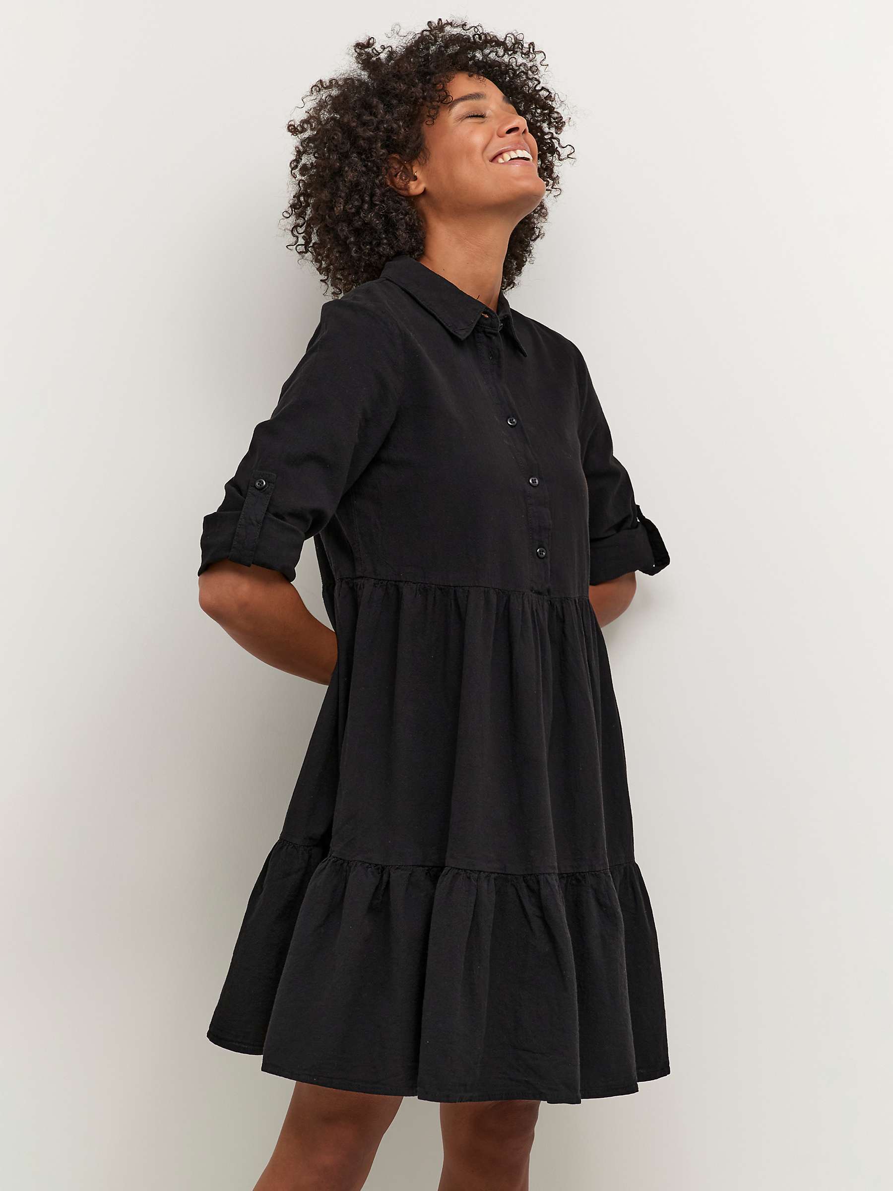 Buy KAFFE Naya Cotton Shirt Dress Online at johnlewis.com