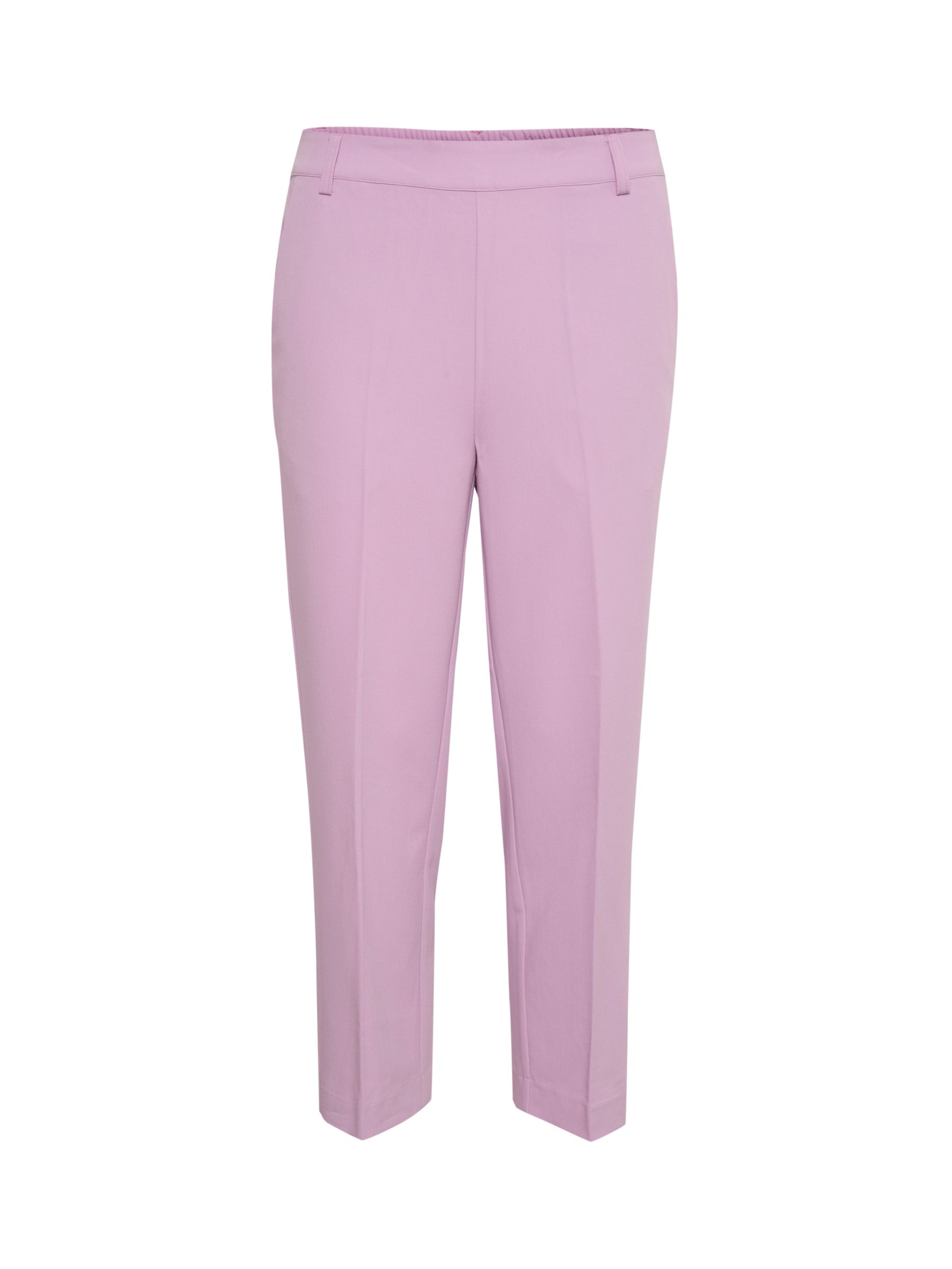 KAFFE Sakura Cropped Trousers, Lupine at John Lewis & Partners