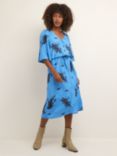 KAFFE Gilla Floral Midi Dress, Blue