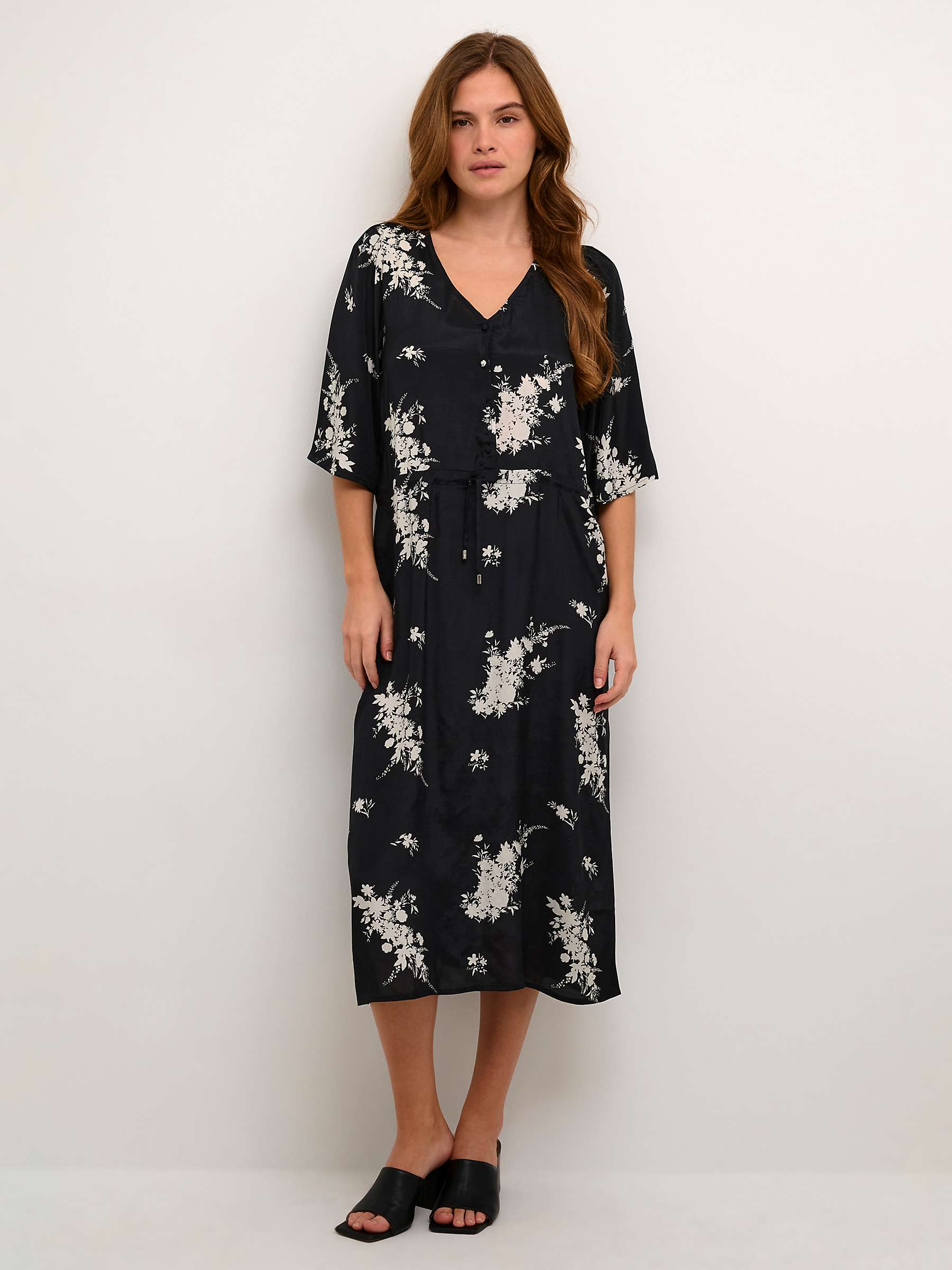 Buy KAFFE Gilla Floral Midi Dress Online at johnlewis.com