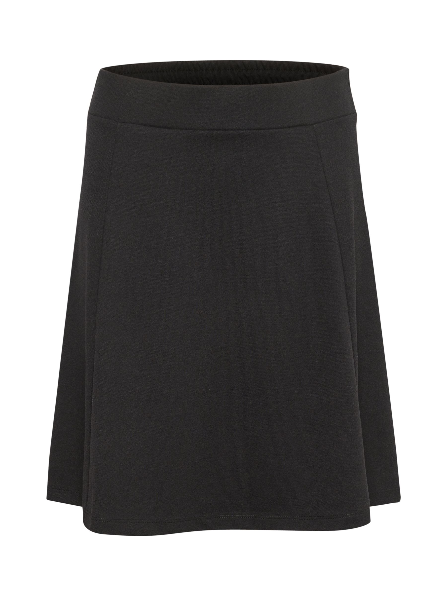 KAFFE Jolen Jersey Skirt, Black, Black at John Lewis & Partners