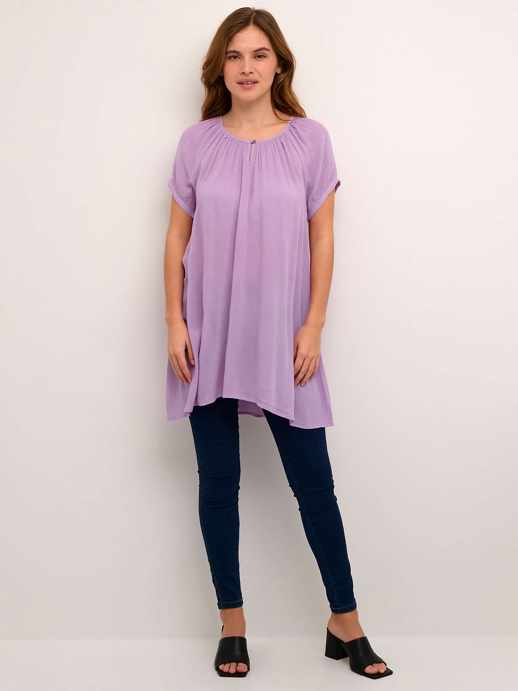 Buy KAFFE Amber Short Sleeve Tunic Top Online at johnlewis.com