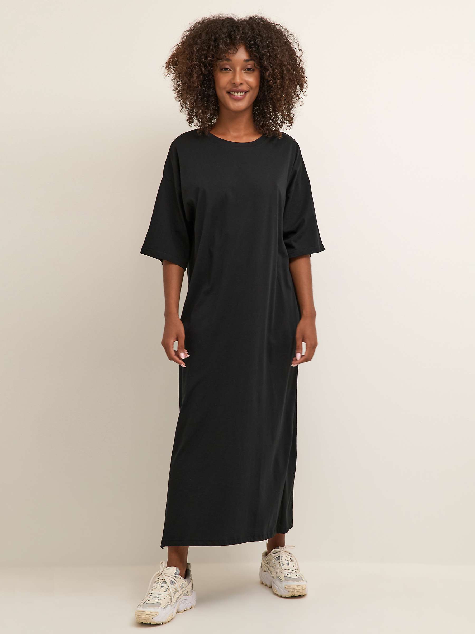 Buy KAFFE Edna Cotton Maxi T-Shirt Dress Online at johnlewis.com