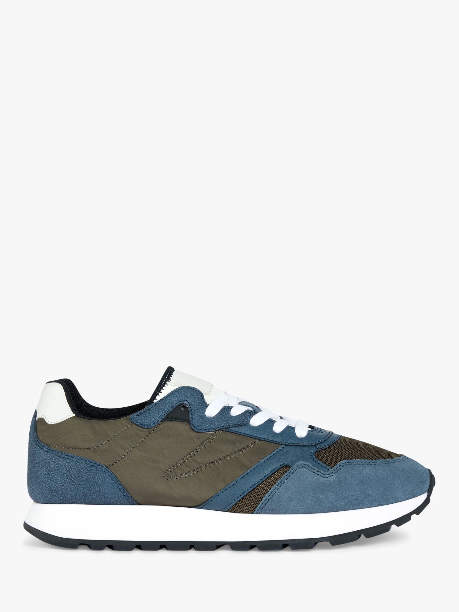Geox Vicenda Trainers, Olive/Jeans John Lewis & Partners