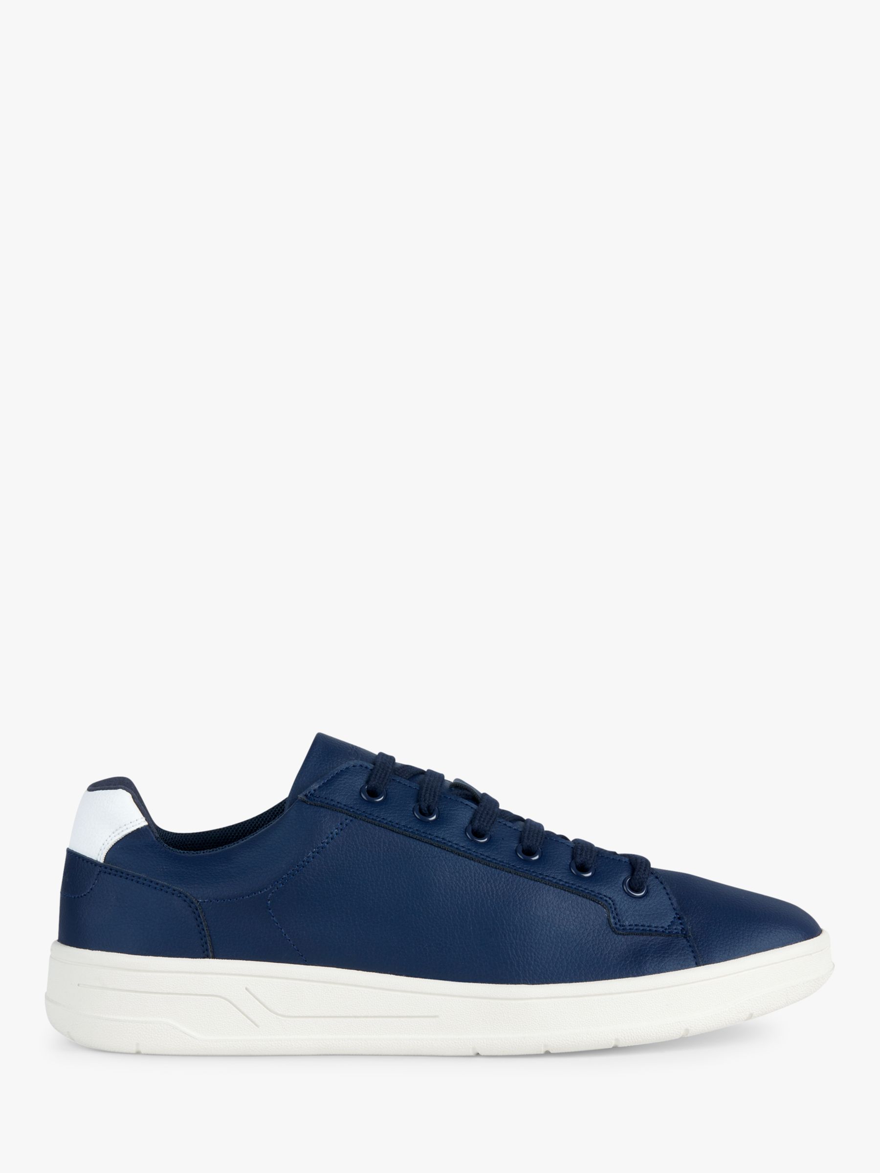 Geox Magnete Low Top Leather Trainers, Navy