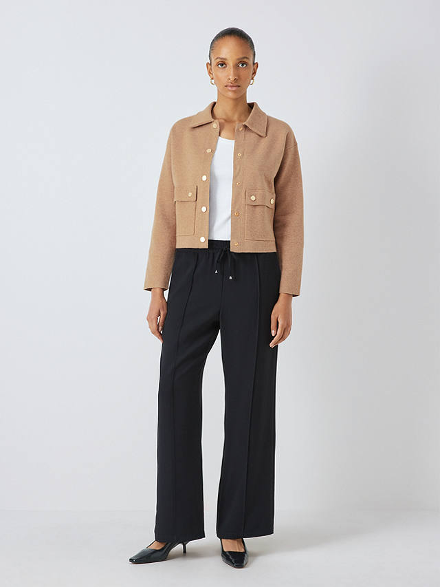 John Lewis Knit Jacket, Camel