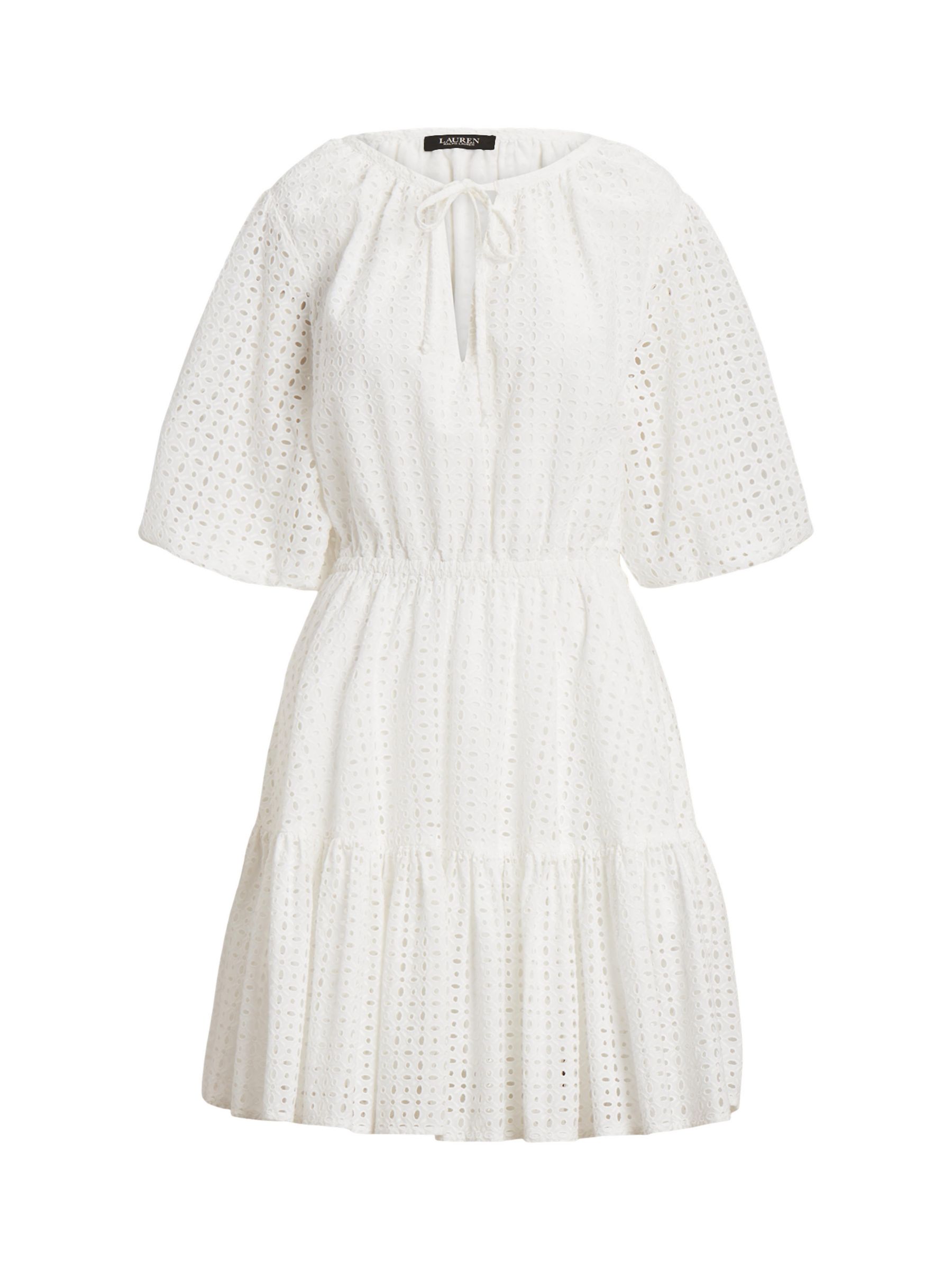 Ralph Lauren Gilfin Textured Dress, White