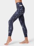 Sweaty Betty Super Soft 7/8 Yoga Leggings, Grey Smokey Leopard