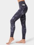 Sweaty Betty Super Soft Yoga Leggings, Blue Leopard Shadow