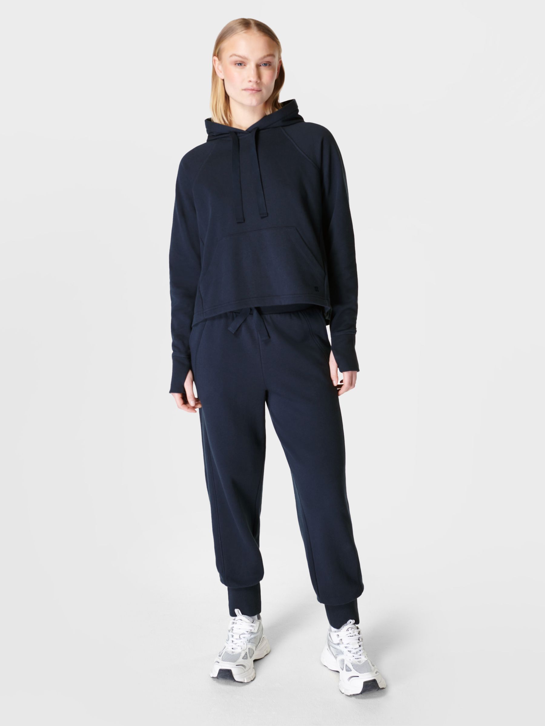 Sweaty Betty Revive Cuffed Jogger, Navy Blue at John Lewis & Partners