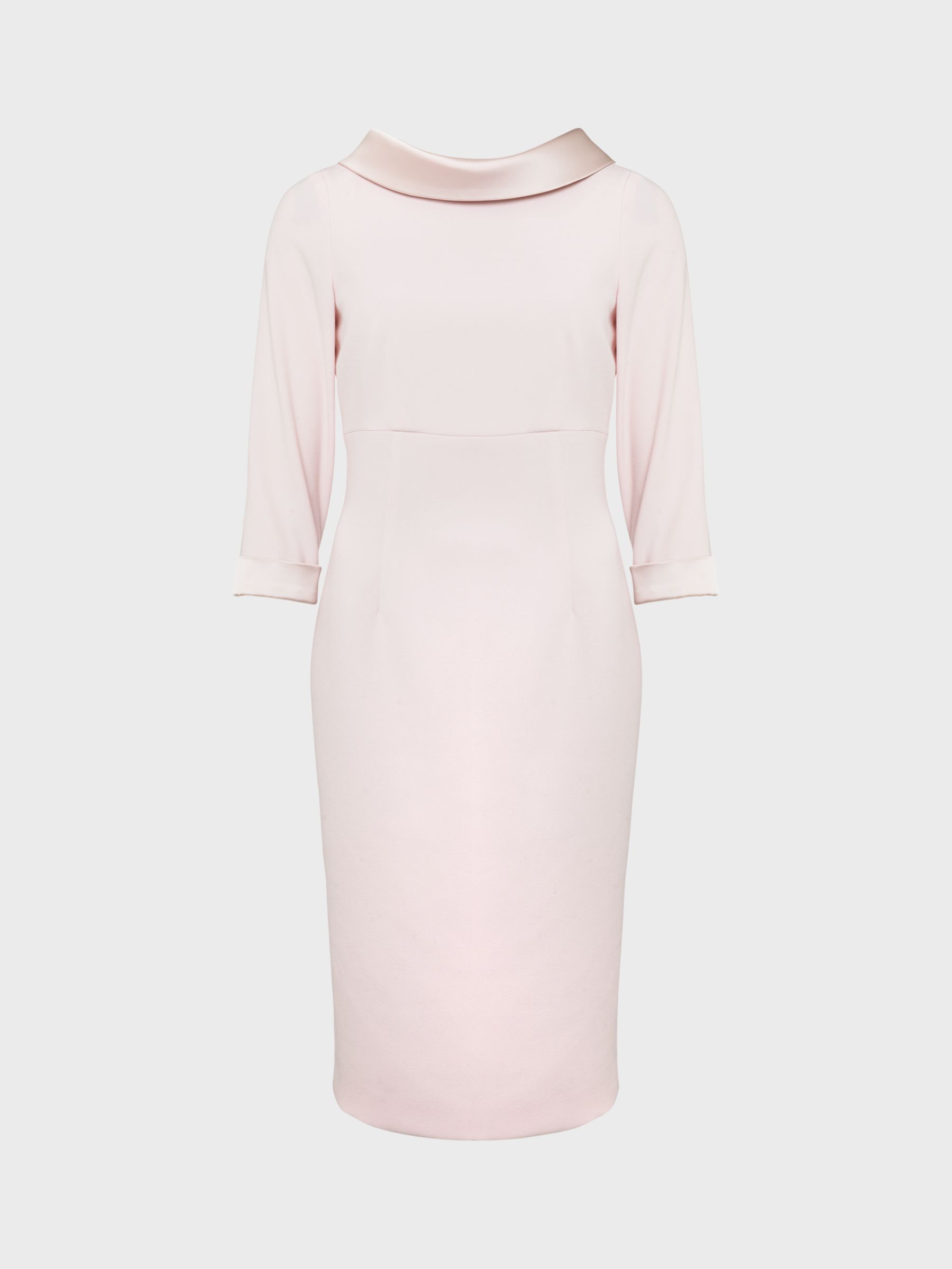 Hobbs Rhianne Shift Dress, Pale Pink at John Lewis & Partners