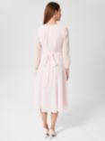 Hobbs Arianne Midi Dress, Pale Pink