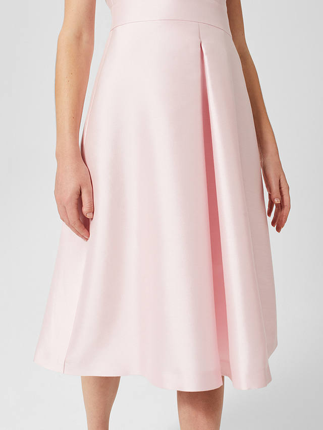 Hobbs Marcella Beaded Dress, Pale Pink
