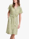 Celtic & Co. Draped Button Through Dress, Fennel Abstract Dot