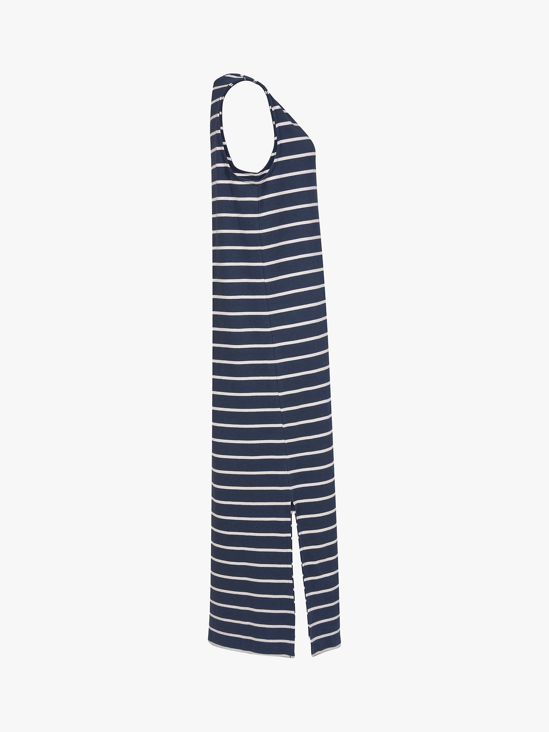 Buy Celtic & Co. Stripe T-Shirt Midi Dress, Navy Online at johnlewis.com