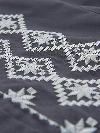 Celtic & Co. Embroidery Detail Blouse, Slate Grey