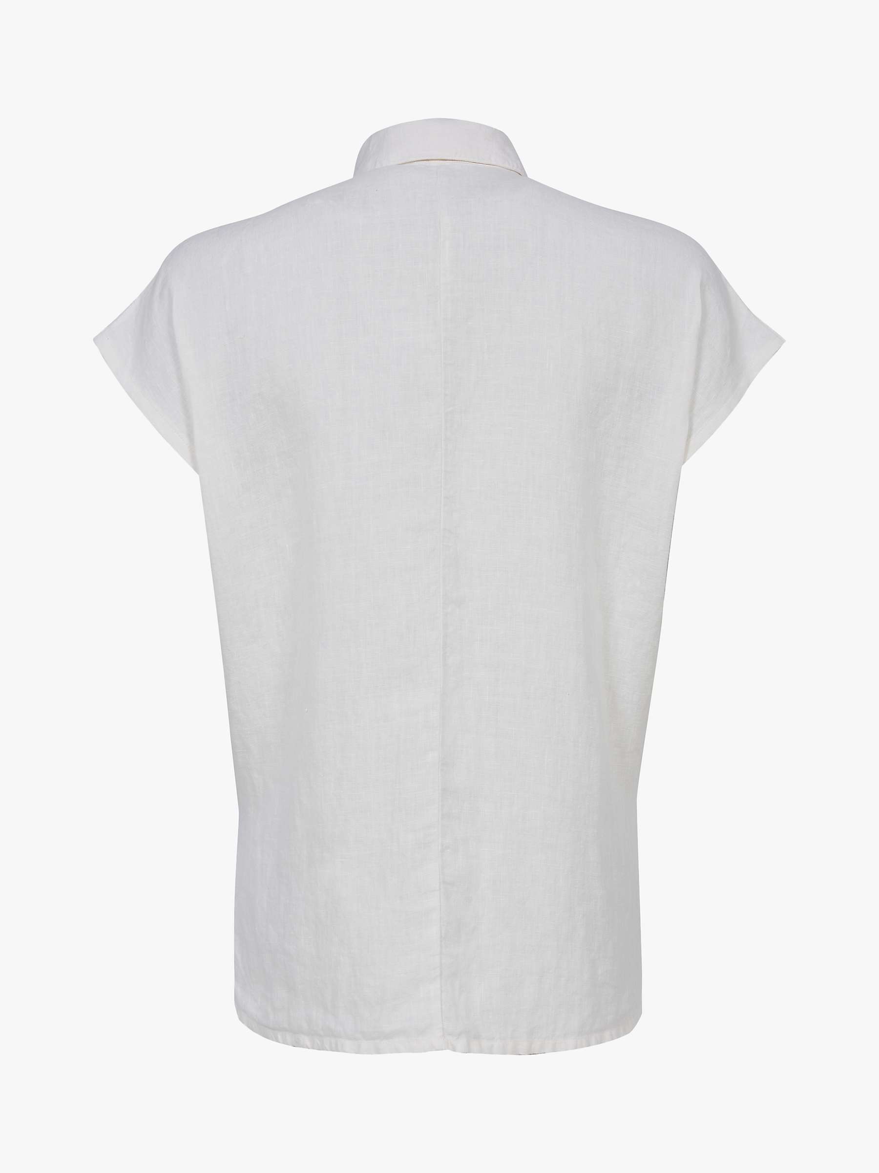 Buy Celtic & Co. Linen Drape Shirt, Chalk Online at johnlewis.com