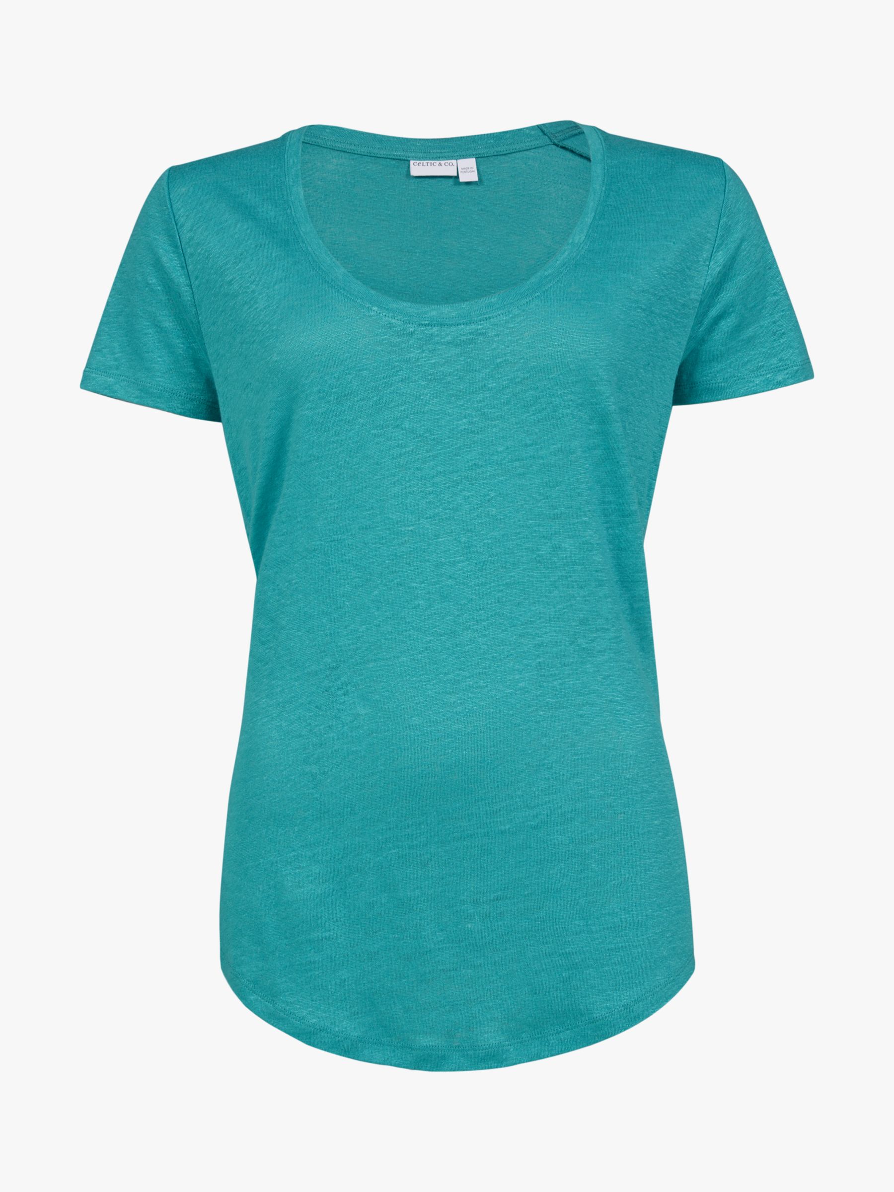 Celtic & Co. Scoop Neck T-Shirt, Sea Glass, 8