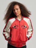 Superdry Vintage Embroidered Suikajan Jacket, Soda Pop Red