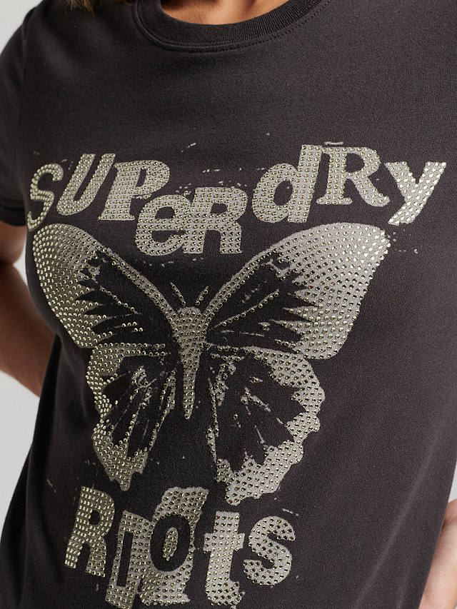 Superdry Lo-fi Poster T-Shirt, Jet Black