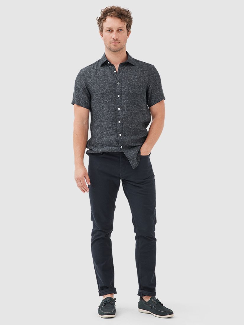 Buy Rodd & Gunn Ellerslie Linen Slim Fit Short Sleeve Shirt Online at johnlewis.com