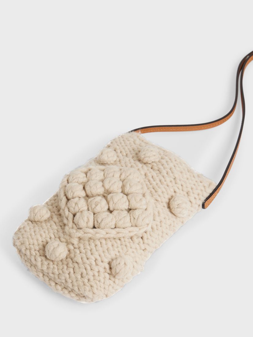 Gerard Darel Rosie Small Knitted Crossbody Bag, Natural, One Size