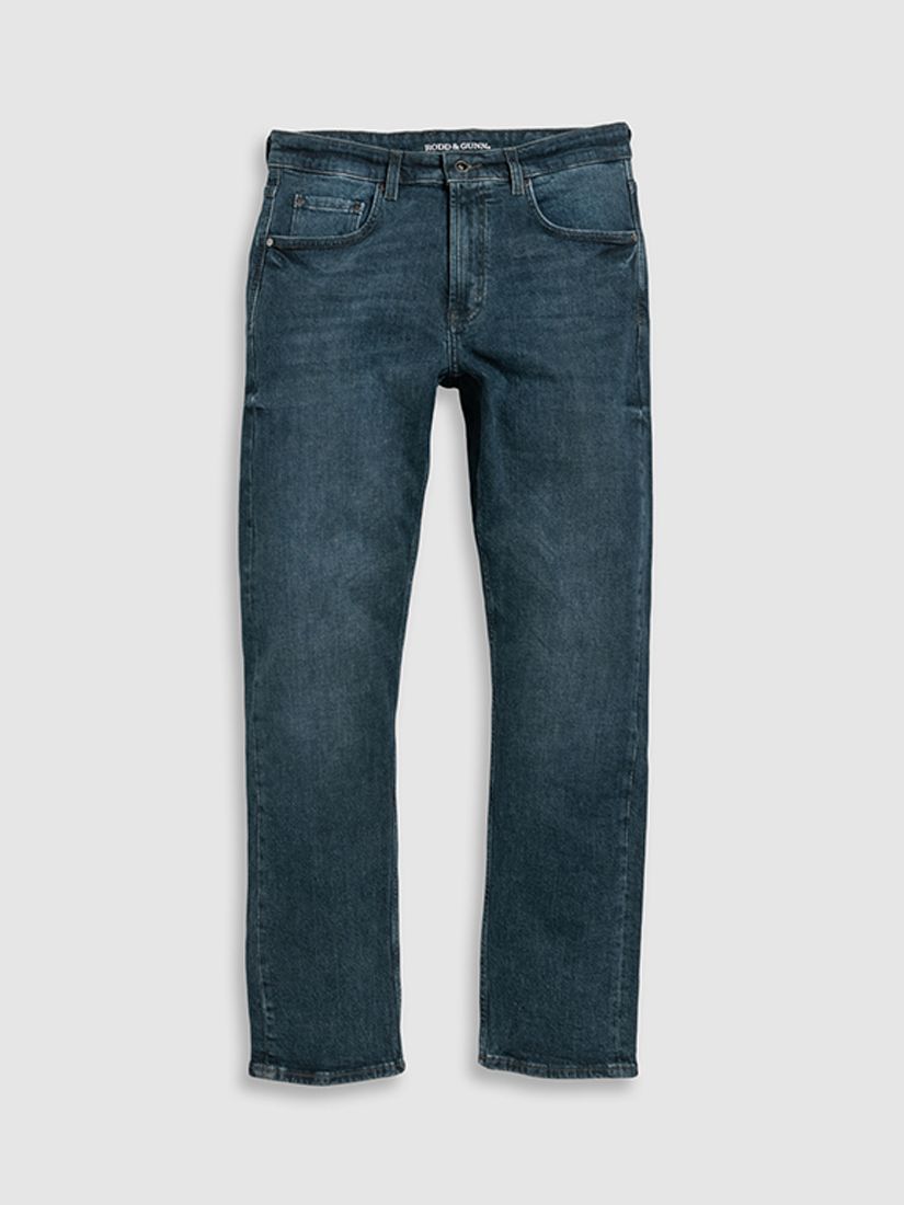 Rodd & Gunn Winton Relaxed Fit Italian Denim Jeans, Mid Blue, 44R