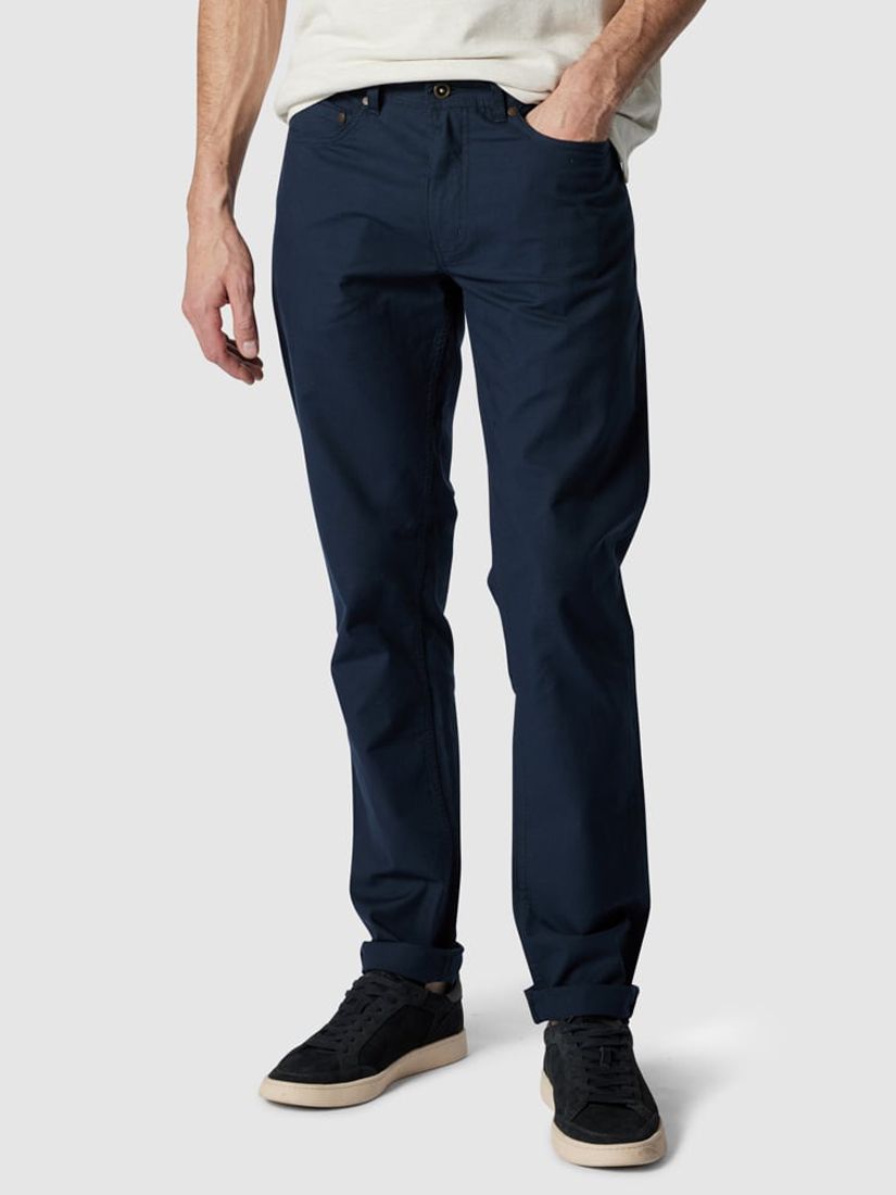 Rodd & Gunn Fabric Straight Fit Short Leg Length Jeans, Navy, 28S