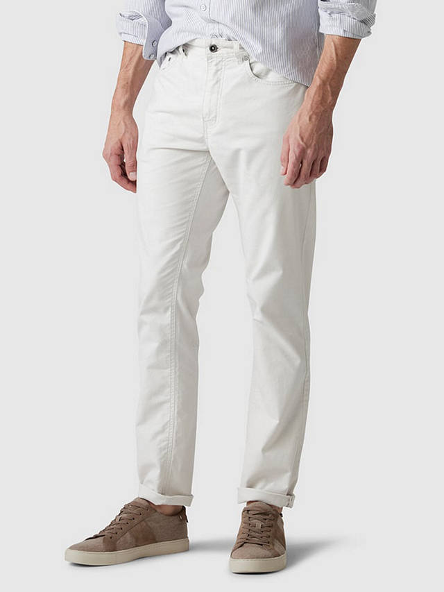 Rodd & Gunn Fabric Straight Fit Short Leg Length Jeans, Coconut