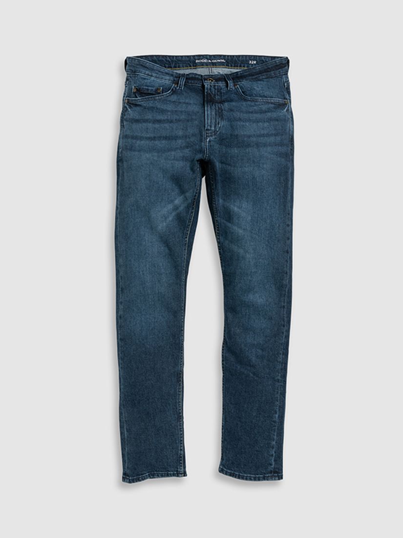 Rodd & Gunn Owaka Straight Fit Italian Denim Jeans, True Blue, 44S