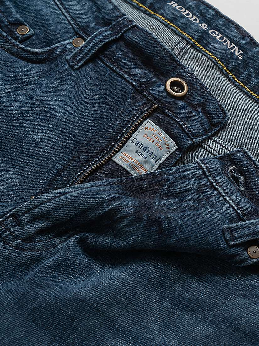 Buy Rodd & Gunn Owaka Straight Fit Italian Denim Jeans, True Blue Online at johnlewis.com
