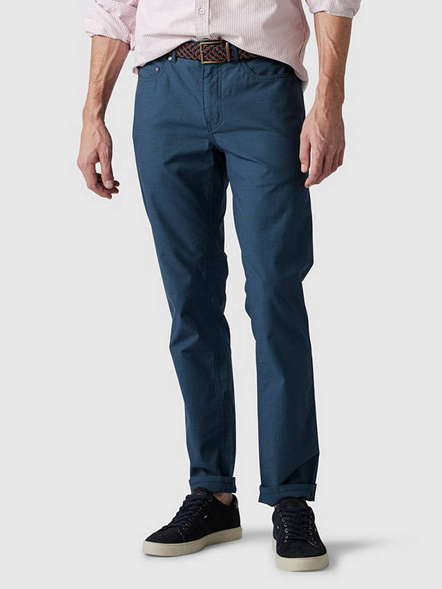 Rodd & Gunn Fabric Straight Fit Short Leg Length Jeans, Bluestone