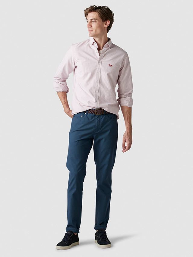 Rodd & Gunn Fabric Straight Fit Short Leg Length Jeans, Bluestone