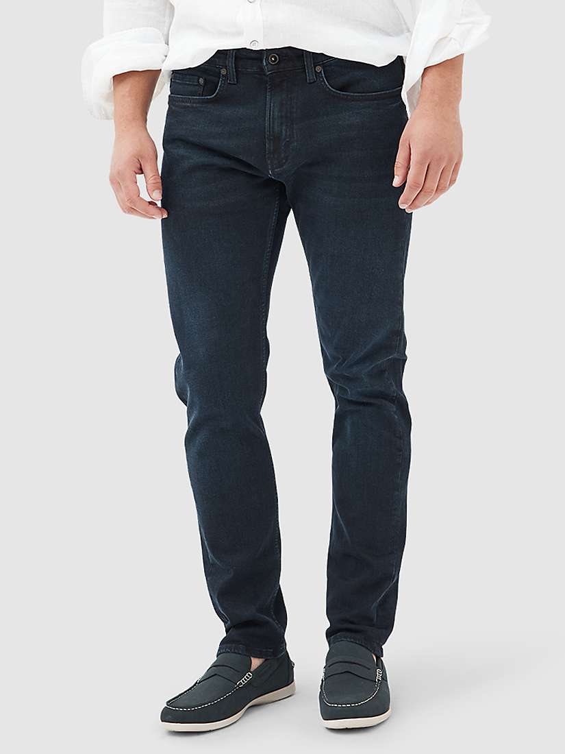 Buy Rodd & Gunn Weston Straight Fit Italian Denim Jeans, Dark Blue Online at johnlewis.com