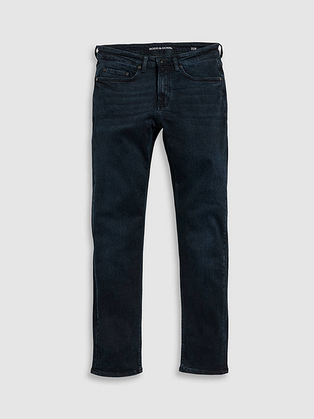 Rodd & Gunn Weston Straight Fit Italian Denim Jeans, Dark Blue