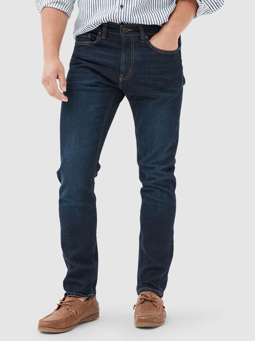 Rodd & Gunn Sutton Straight Fit Italian Denim Jeans, Dark Blue, 44S