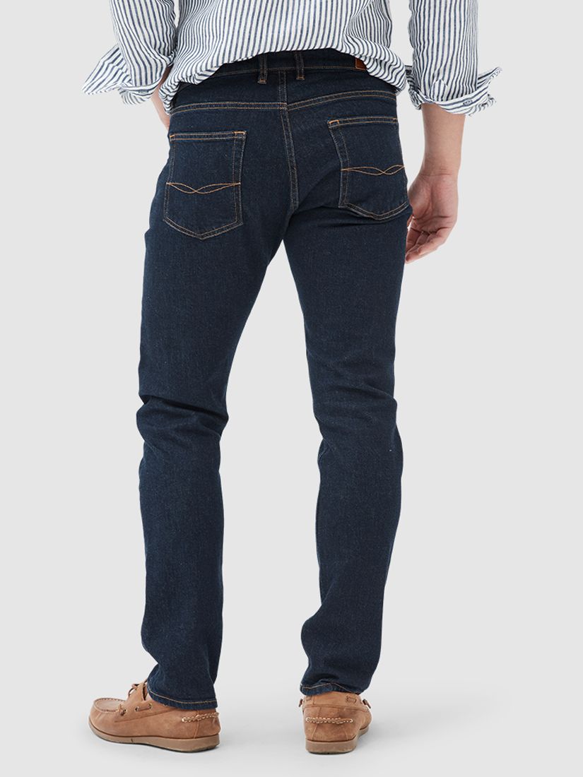 Rodd & Gunn Sutton Straight Fit Italian Denim Jeans, Dark Blue, 44S