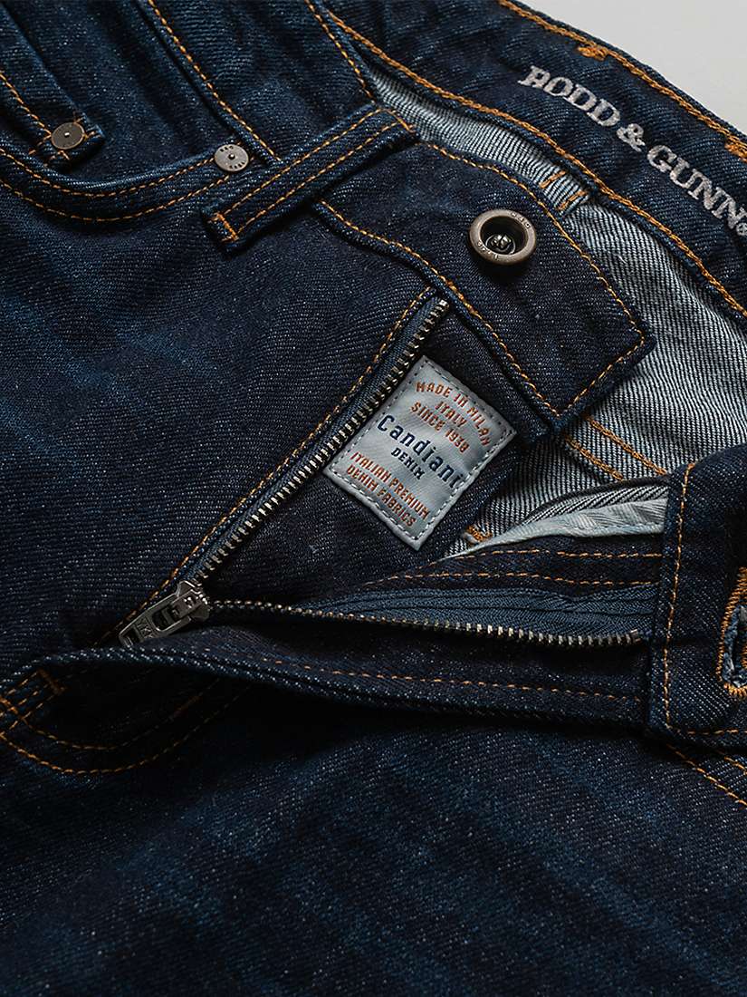 Buy Rodd & Gunn Sutton Straight Fit Italian Denim Jeans, Dark Blue Online at johnlewis.com