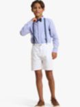 Angel & Rocket Kids' Bentley Smart Shirt and Shorts Set, White/Blue