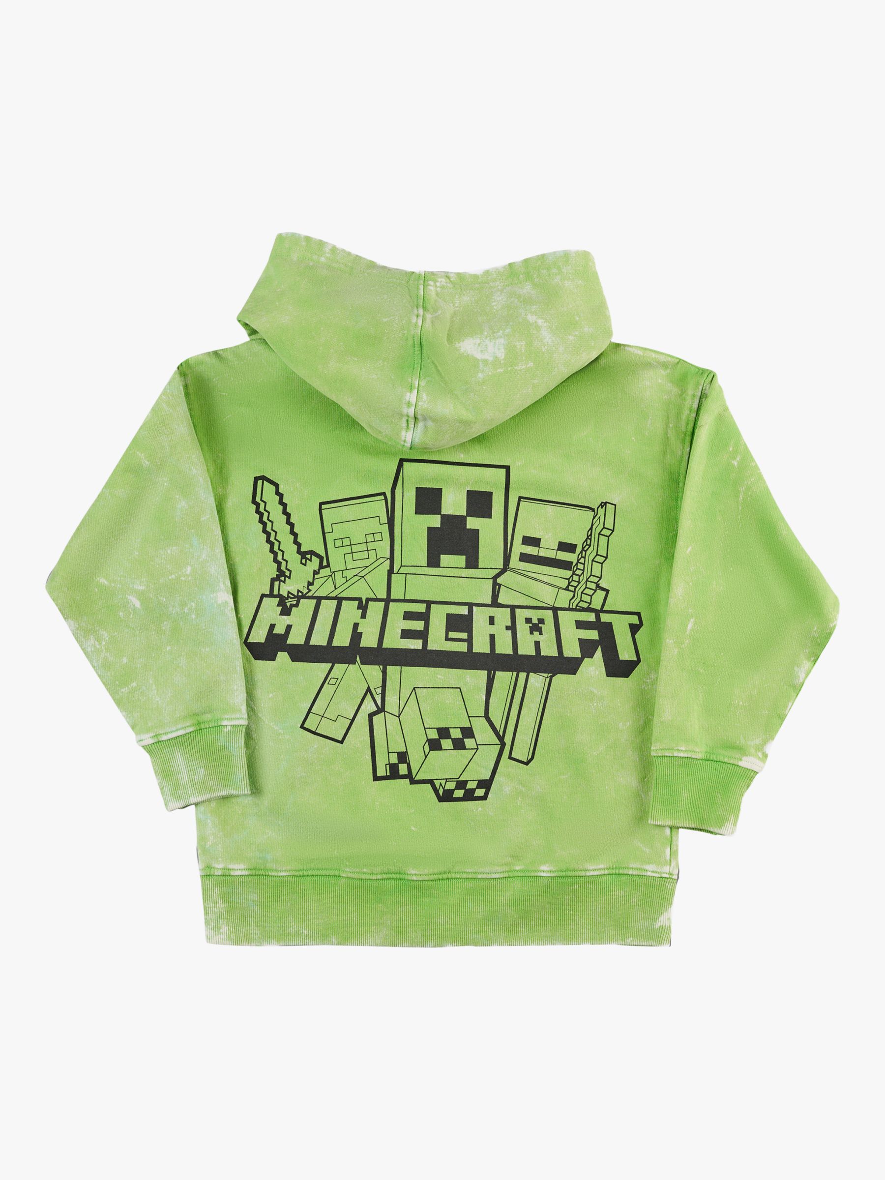 Buy Angel & Rocket Kids' Minecraft Graphic Hoodie, Green Online at johnlewis.com