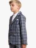 Angel & Rocket Kids' Phoenix Check Blazer, Blue