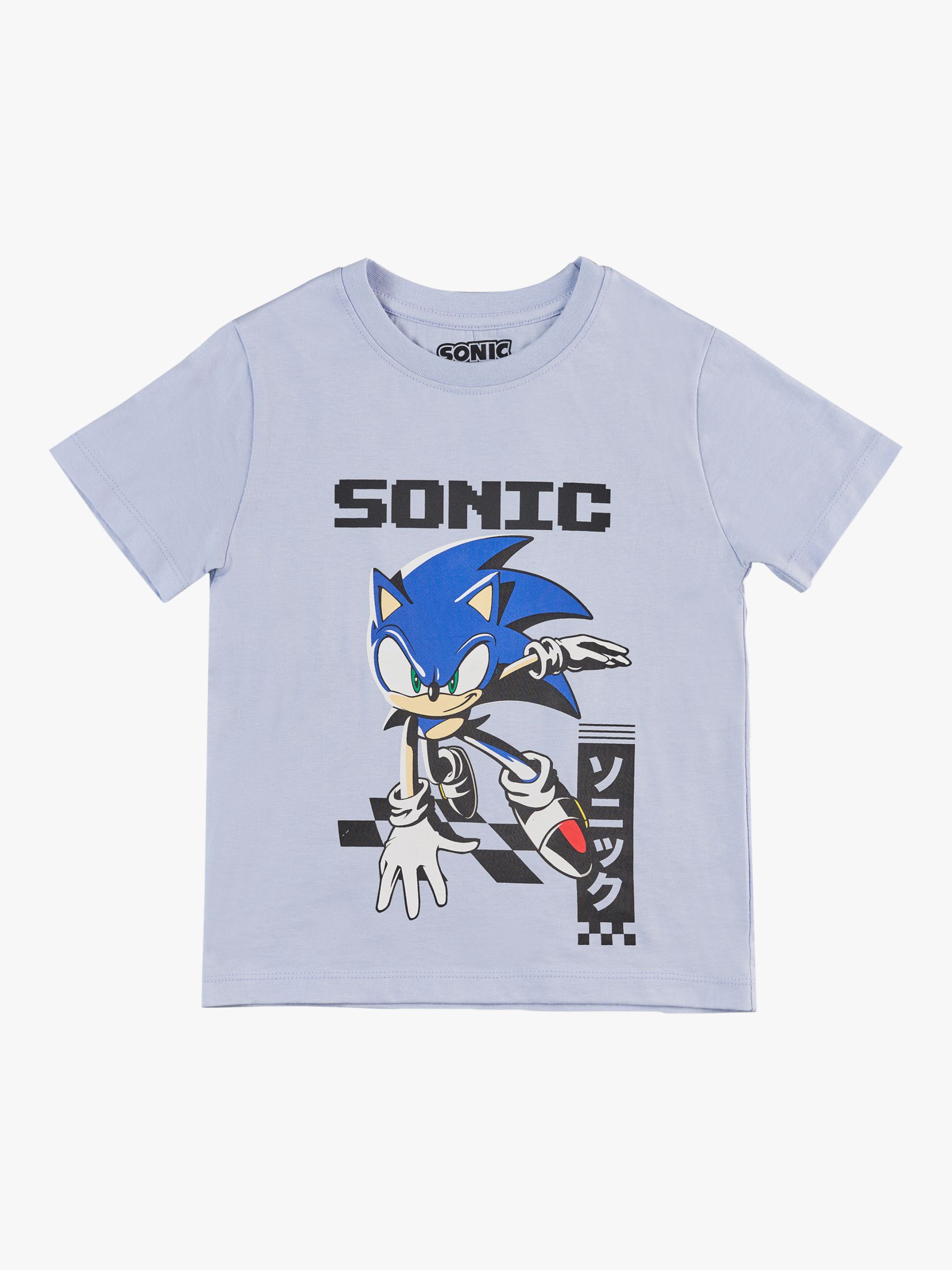 Angel & Rocket Kids' Sonic Graphic T-Shirt, Blue, 3-4 years