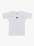 Angel & Rocket Kids' Evan Cotton Slub T-Shirt, White, White