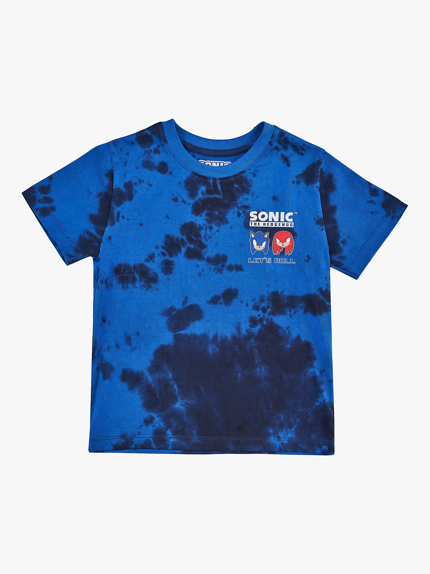 Buy Angel & Rocket Sonic the Hedgehog Graphic Tie Dye T-Shirt, Blue Online at johnlewis.com