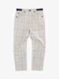 Angel & Rocket Kids' Emerson Check Trousers, Grey, Grey