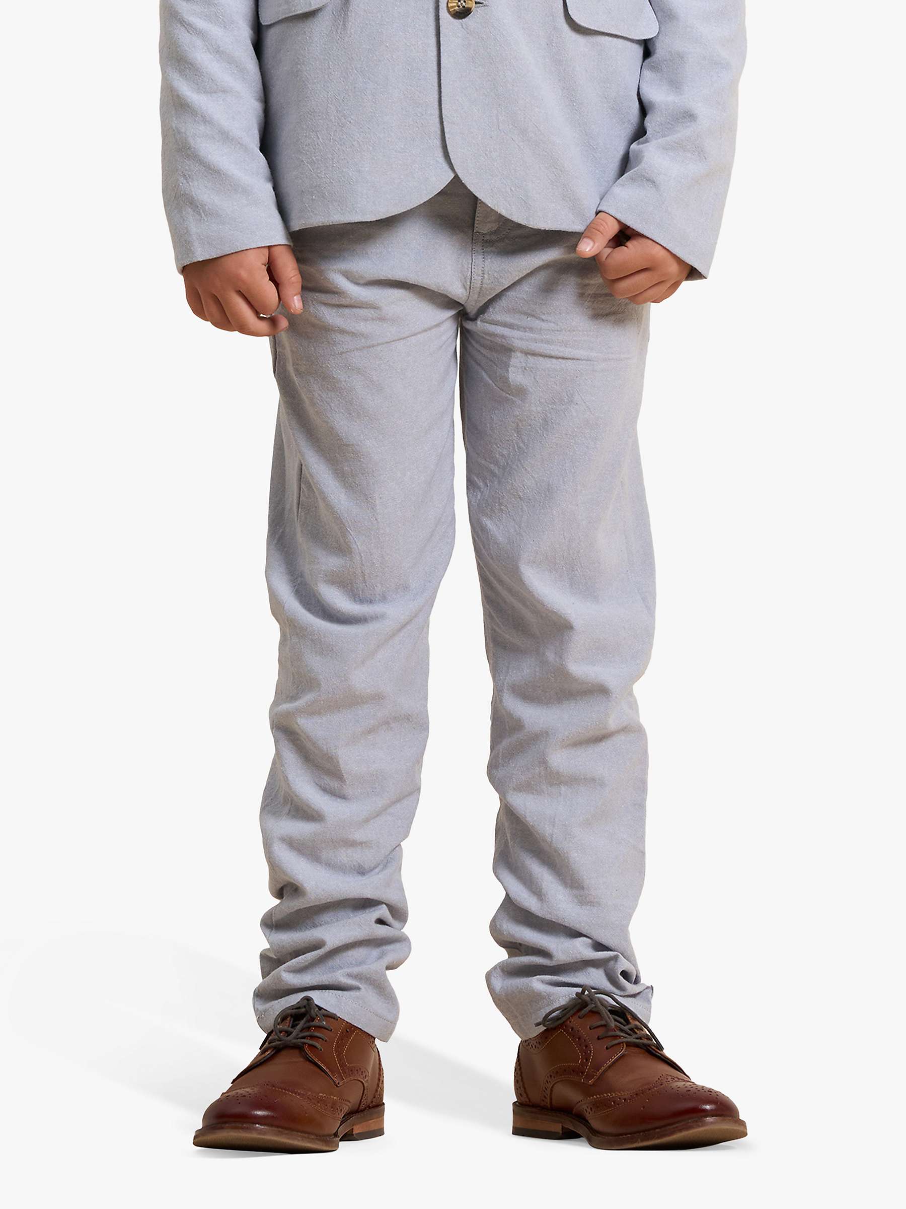 Buy Angel & Rocket Kids Finley Tailored Trousers, Grey Online at johnlewis.com